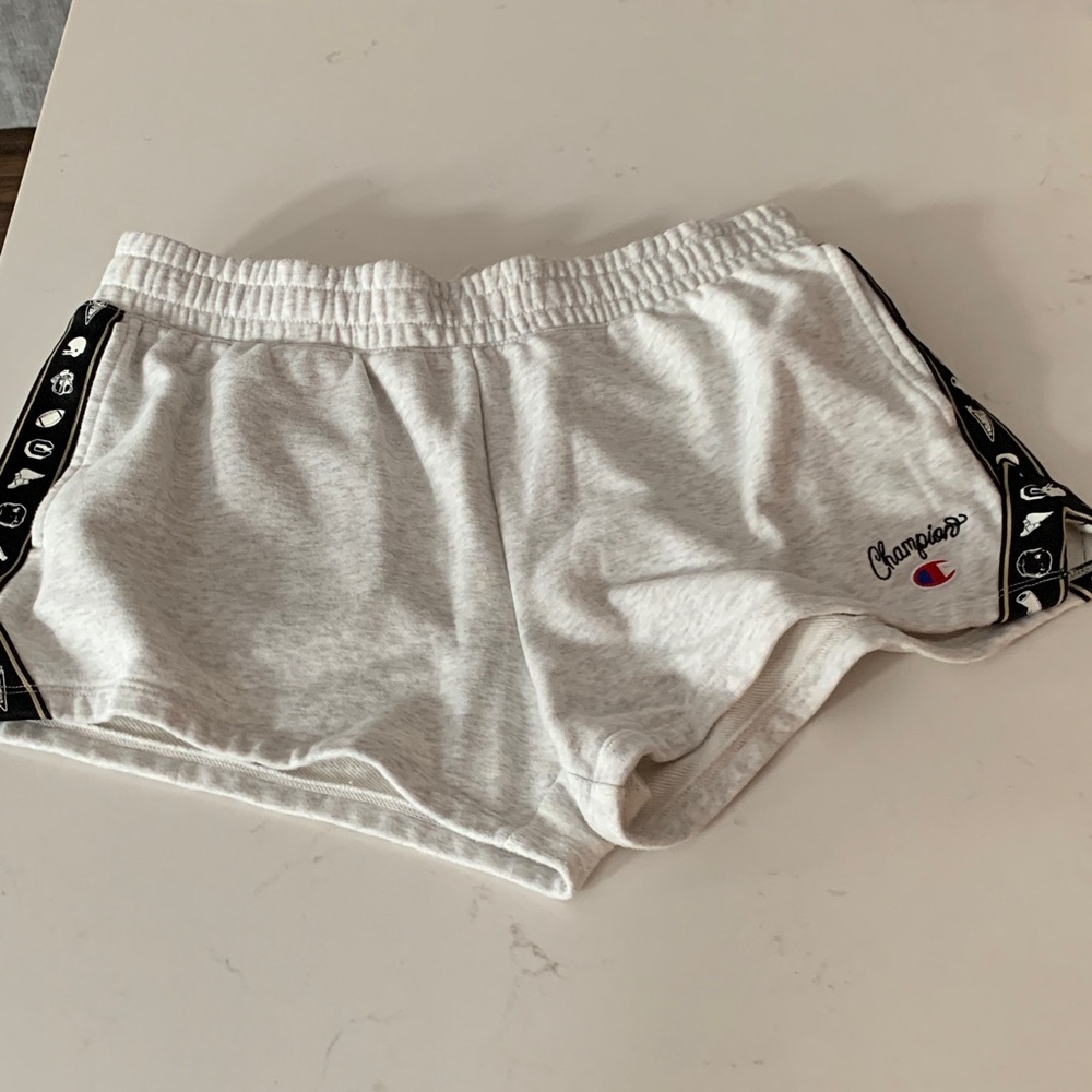 Champion Cheer shorts, cheerleader version, drawstring heavy fleece LG NWOT